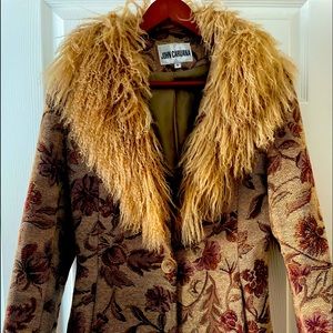 Winter jacket with Wool w/fur collar